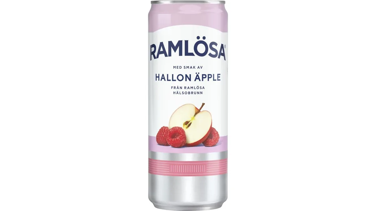 Kolsyrat Vatten Hallon & Äpple 33cl - Ramlösa