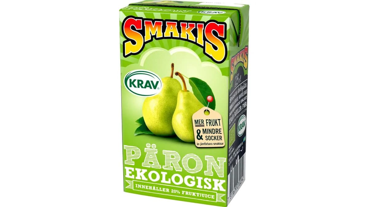 Fruktdryck Smakis Päron Eko 250 ml - Smakis