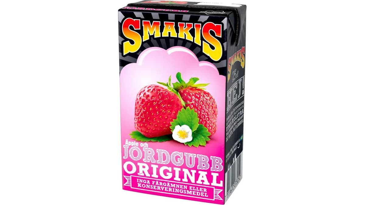 Fruktdryck Jordgubb Original 250ml - Smakis
