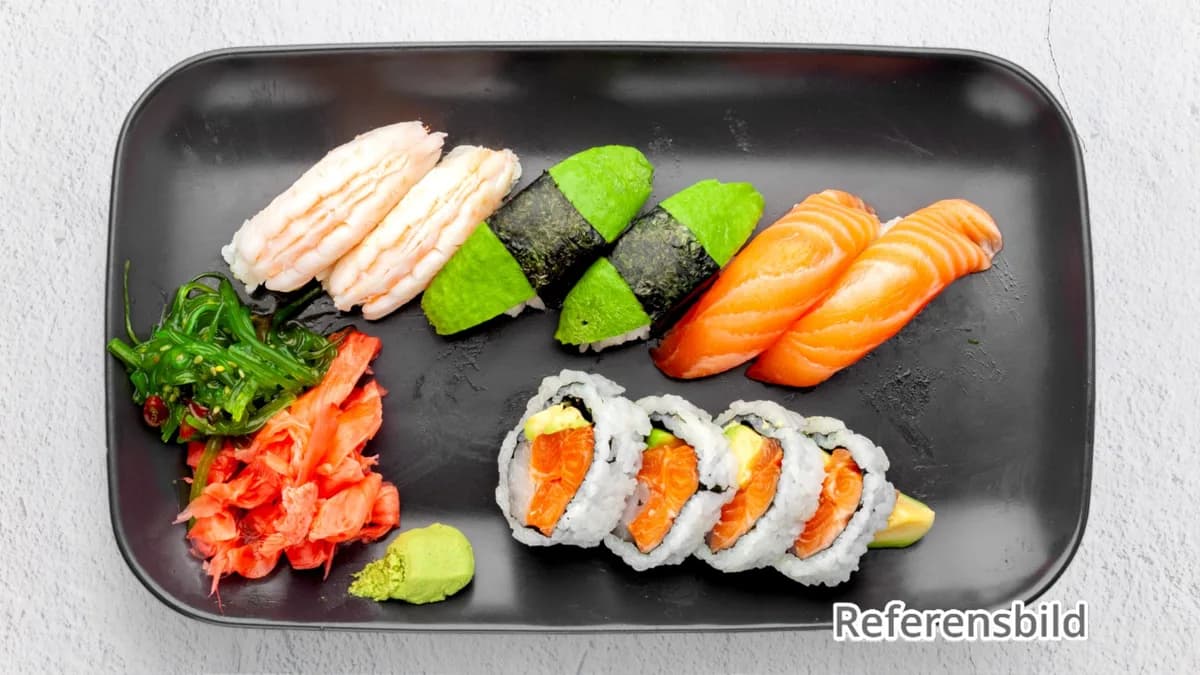 14 Valfria Sushi Bitar