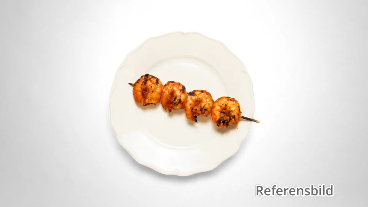 Grillad Scampi Souvlaki