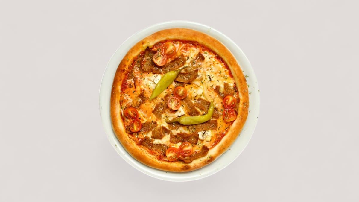 Vegansk Kebabpizza