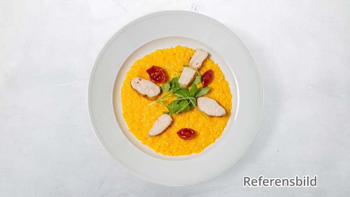 Al Tonno con Risotto Zafferano