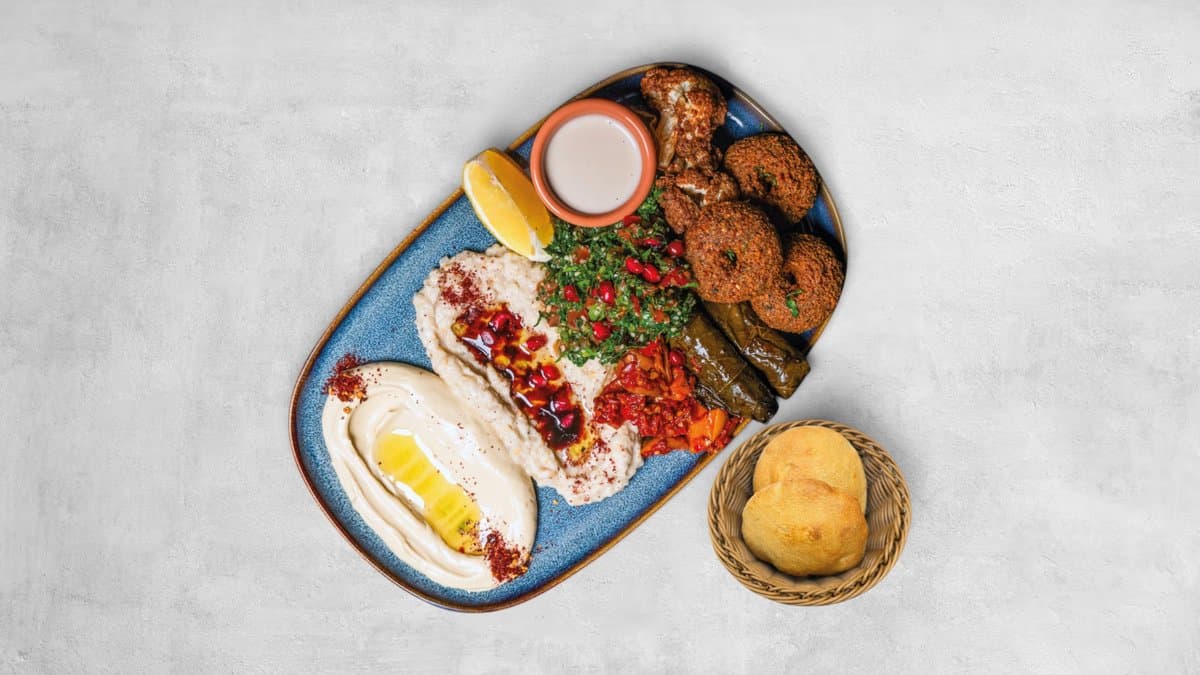 (15) Vegansk Meze tallrik