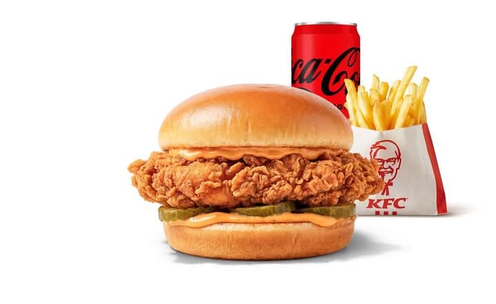 Spicy Kentucky Fried Chicken Sandwich Meal