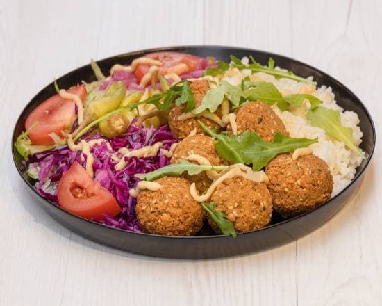 Falafel med Ris eller Pommes