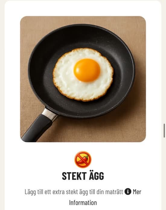 Extra stekt ägg