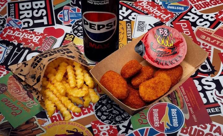 Spicy No Chicken Nuggets Meal 6 pcs