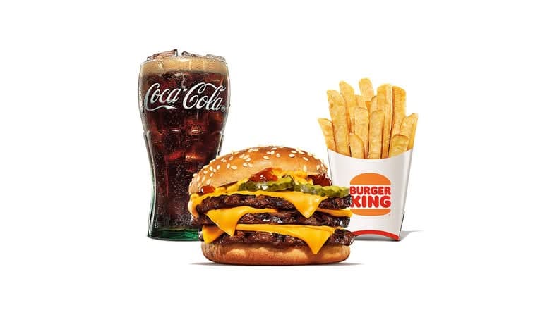 Triple Cheeseburger Meal