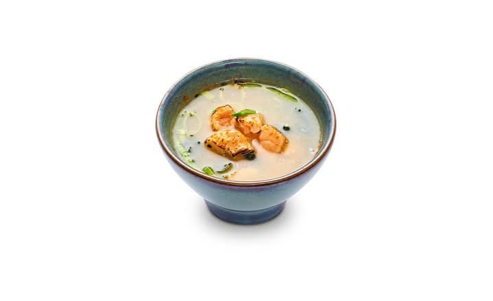 Flamed Salmon Miso Soup