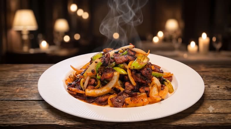 Spicy Stir-Fried Pork Belly 湖南小炒肉