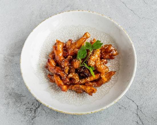 Crispy sweet & sour pork strips