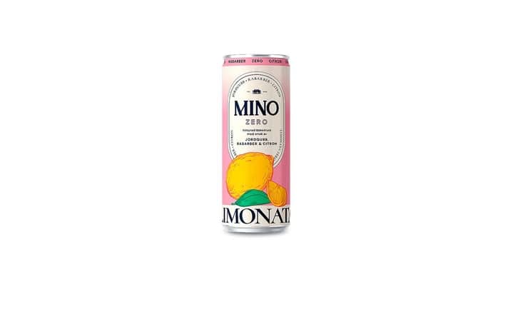 Mino Jordgubb Rabarber Zero 33cl