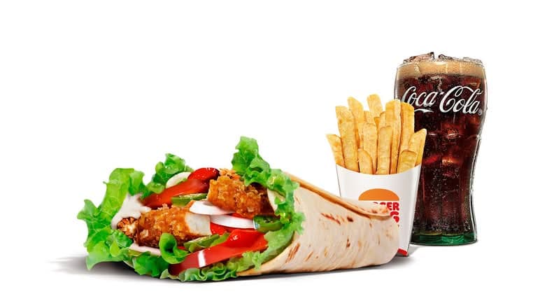Kebab Style Chicken Wrap Meal