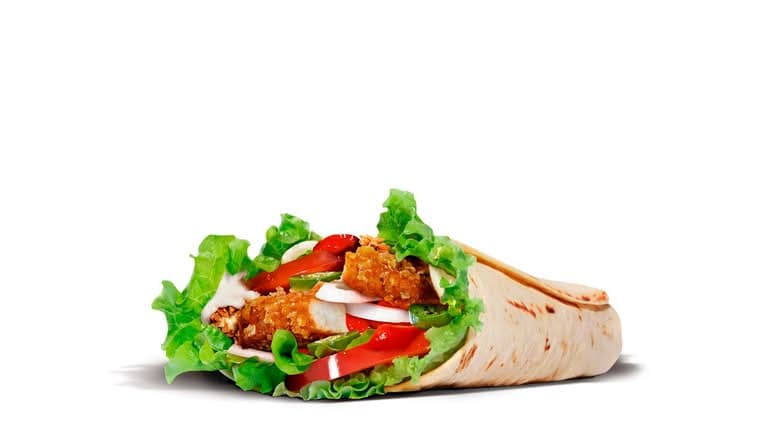 Kebab Style Chicken Wrap