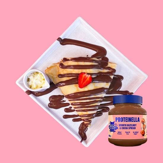 Sockerfri Crêpe med Jordgubbar
