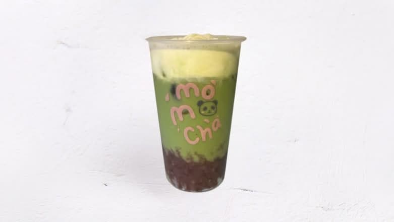 Matcha Red Beans Cream Cheese