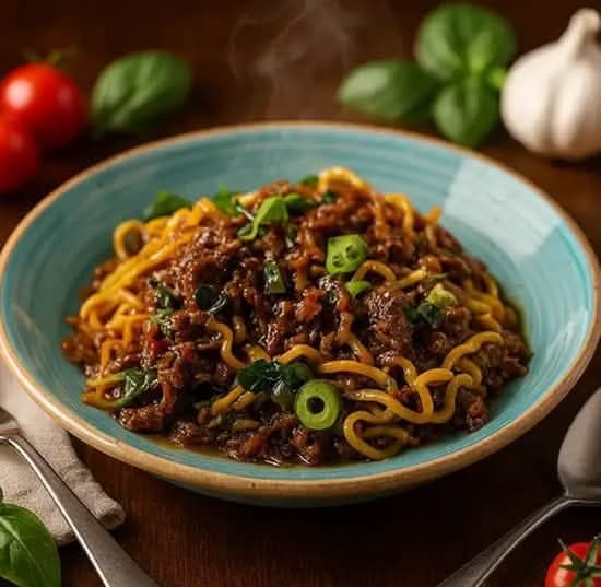 32. Bami yaki skivad entrecote