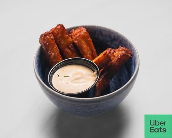 Halloumisticks med Chilimayo