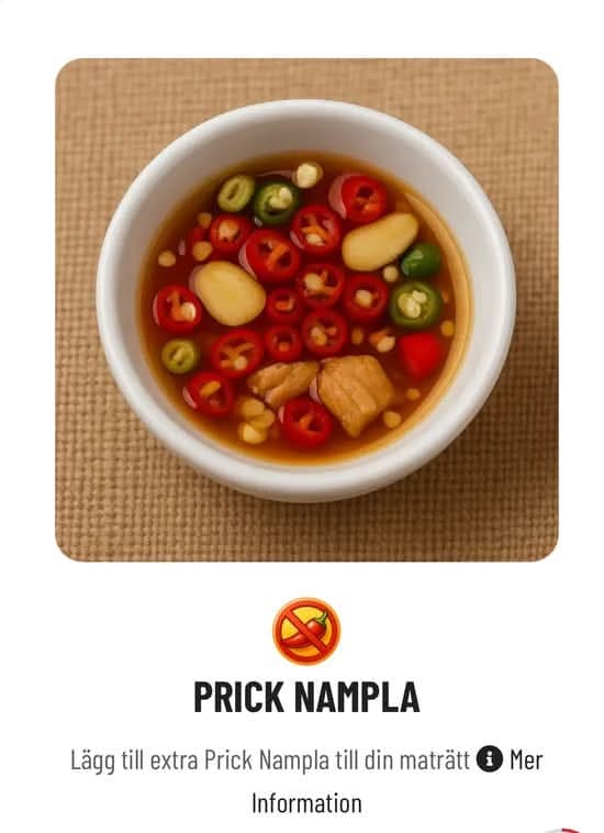 Prick Nam Plah (Chili Fisksås)