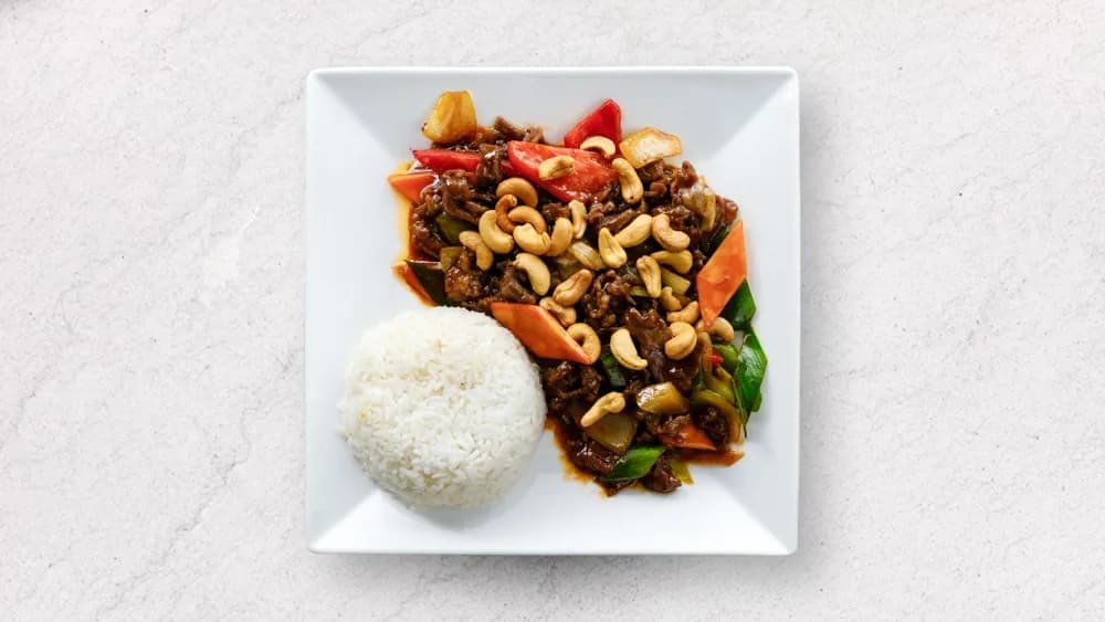 Wokad Biff med Cashewnötter