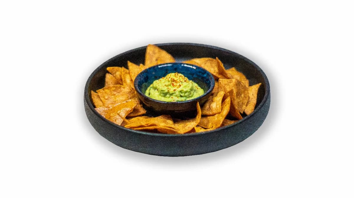 Guacamole med majschips