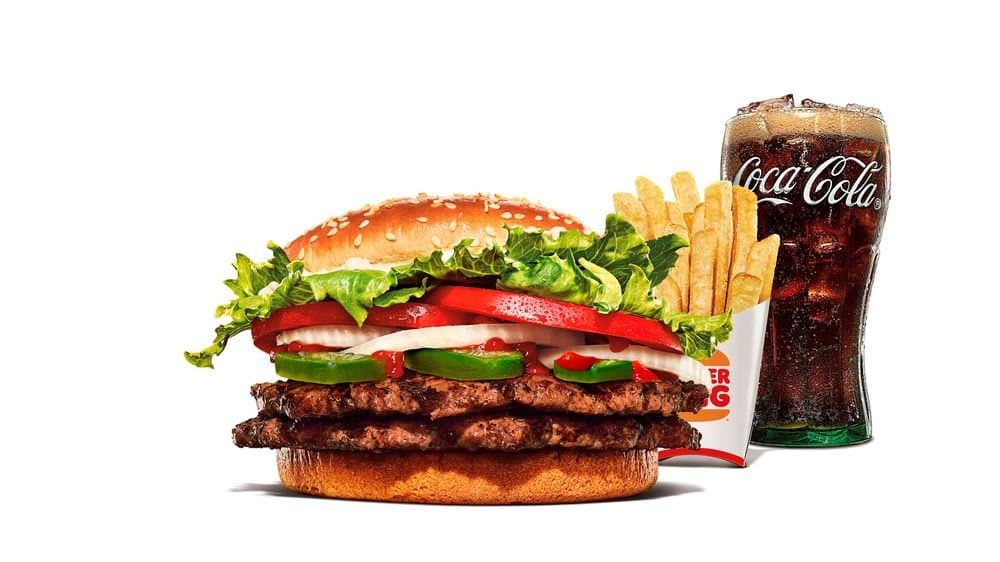 Double Kebab Style Whopper Meal