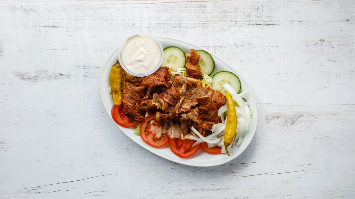 Vegansk Kebabsallad