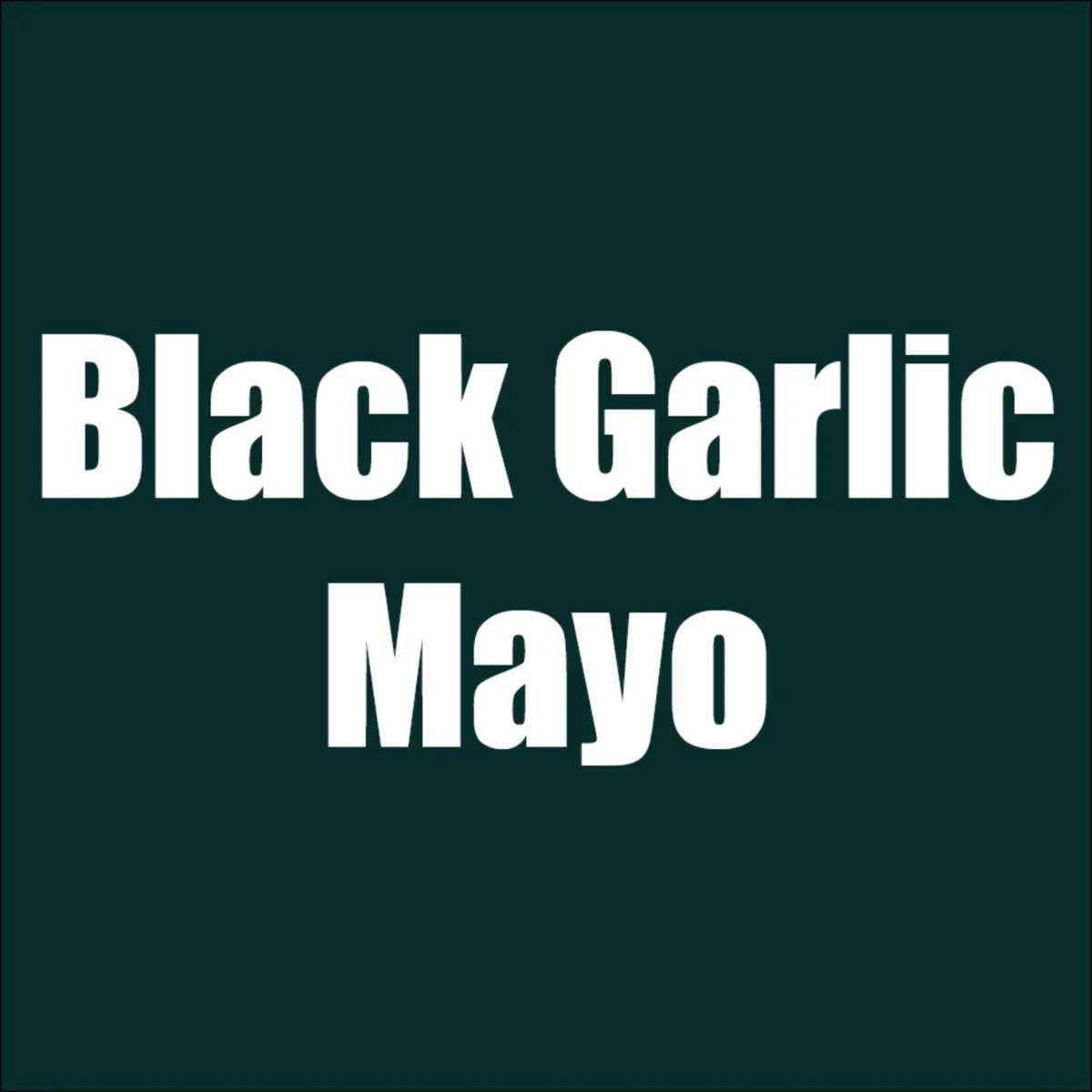 Black Garlic Mayo Dip