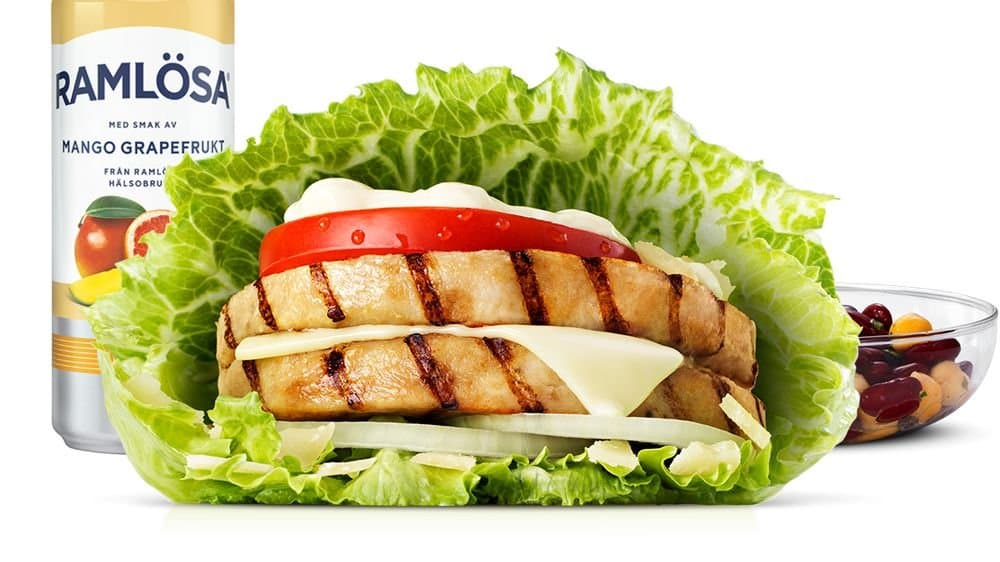 Chicken Protein Stack Salad Wrap-mål