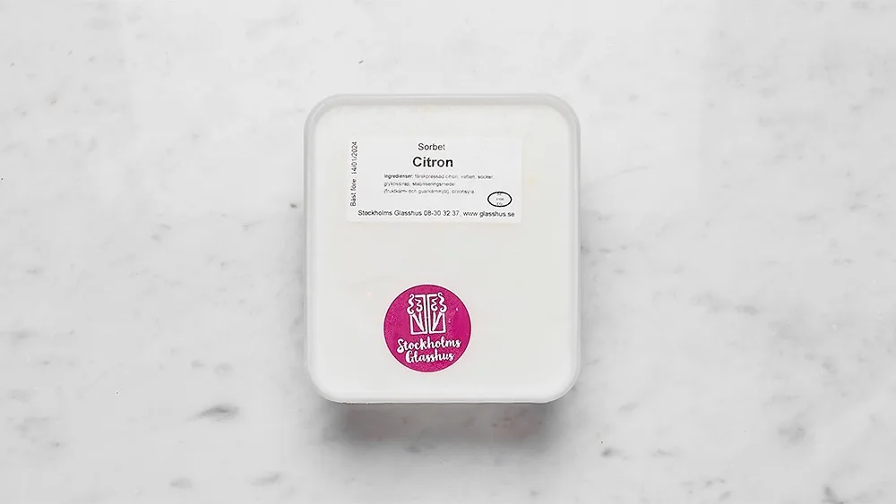 Citronsorbet