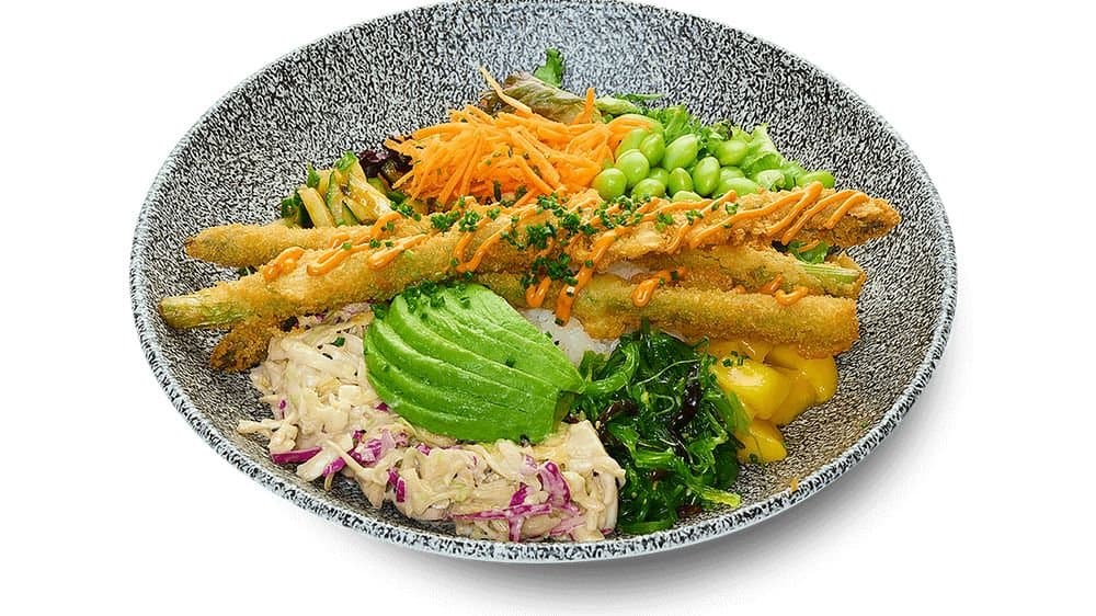 Tempura Asparagus Bowl