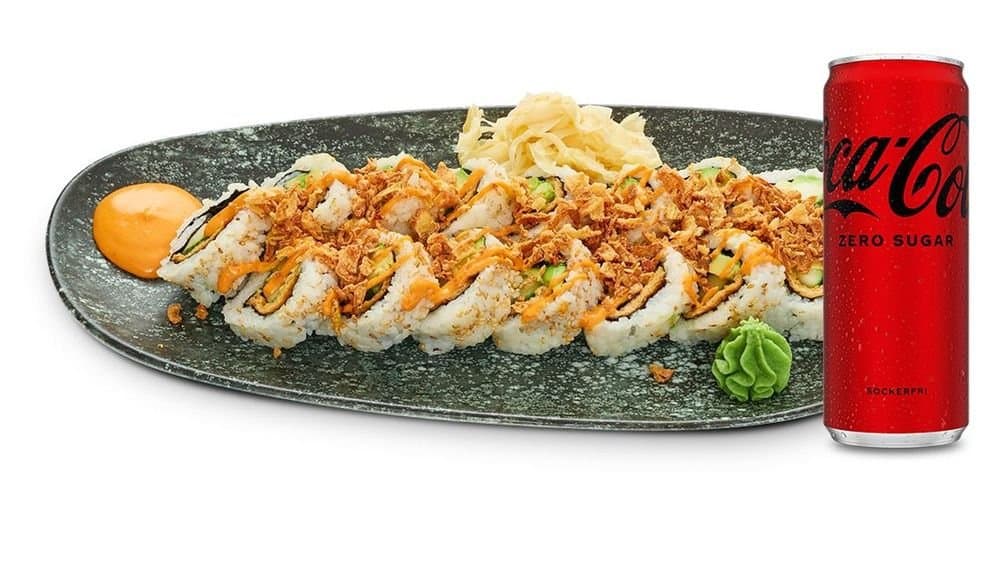 Crispy Tofu Teriyaki 15pcs + Drink