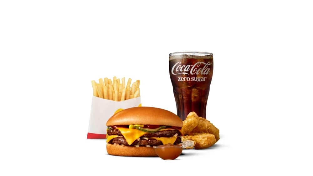 Meal Deal Dubbel Cheeseburgare