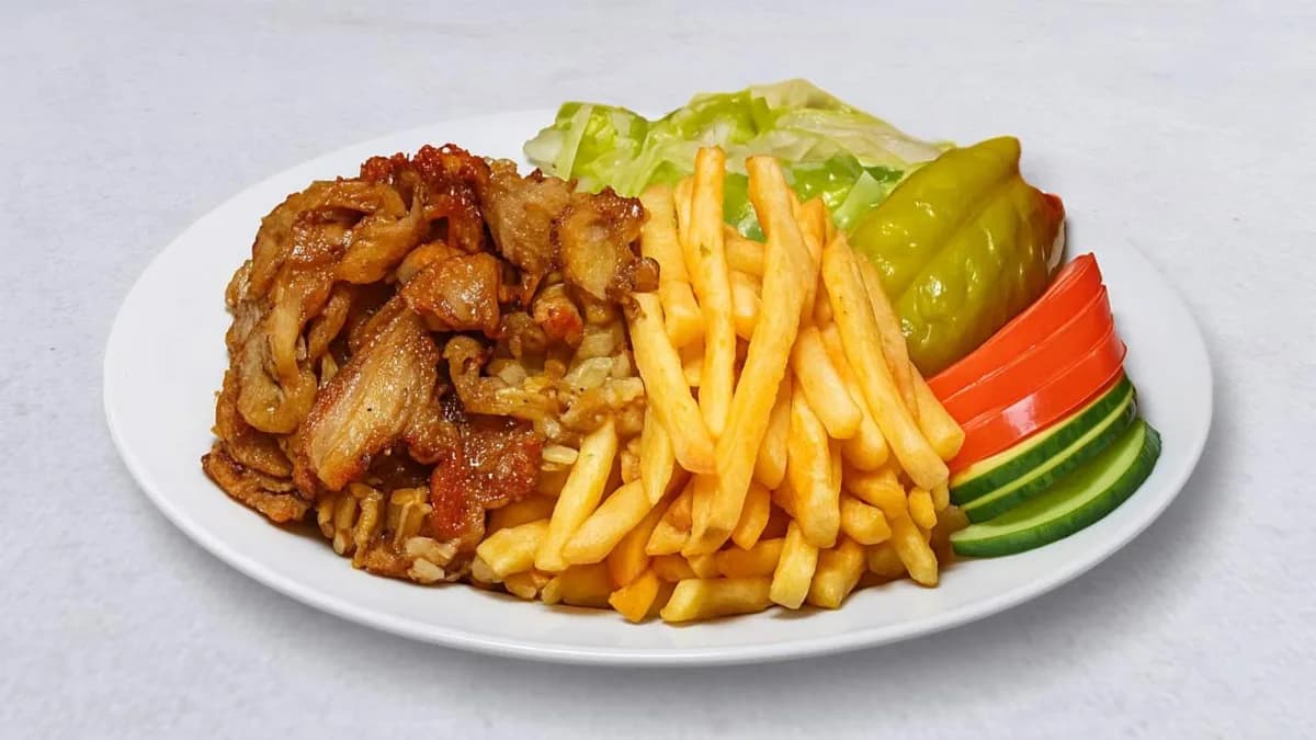 Kycklingkebabtallrik