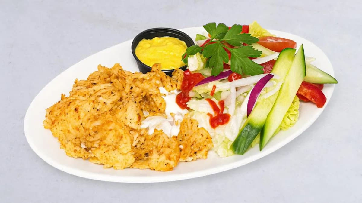 Kycklingkebabsallad