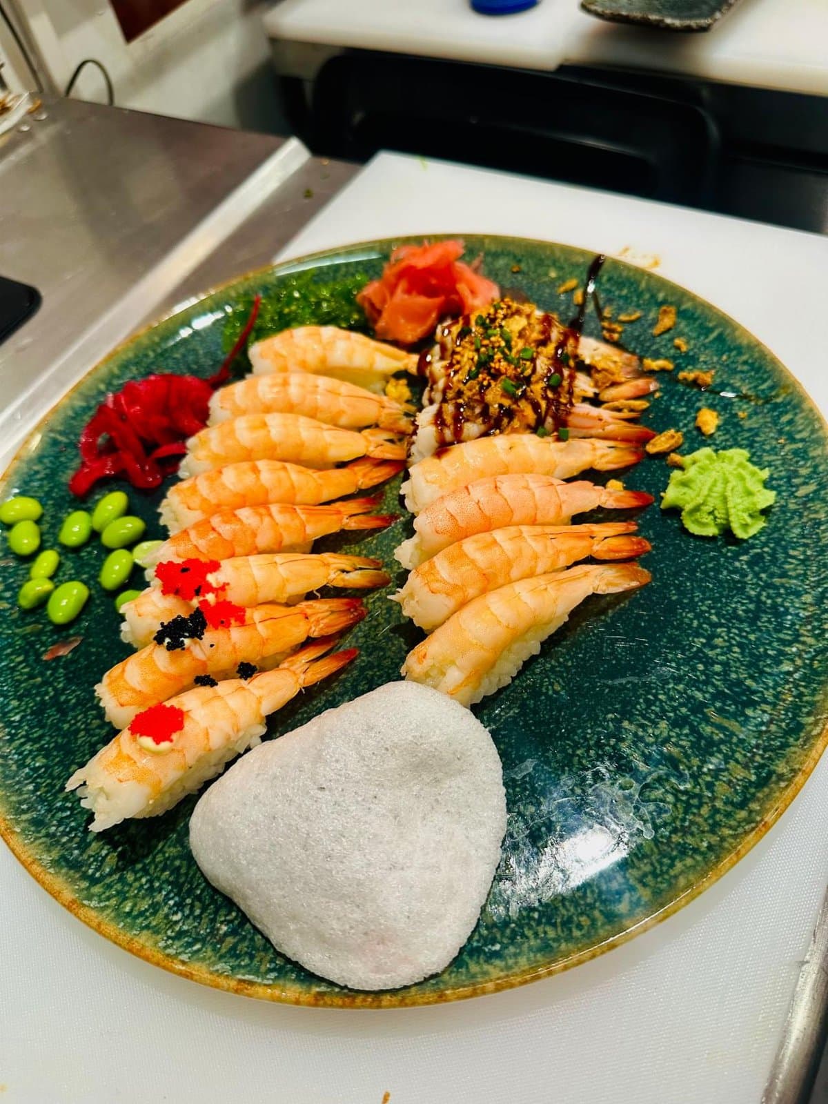 Räkor Nigiri - 10 Bitar