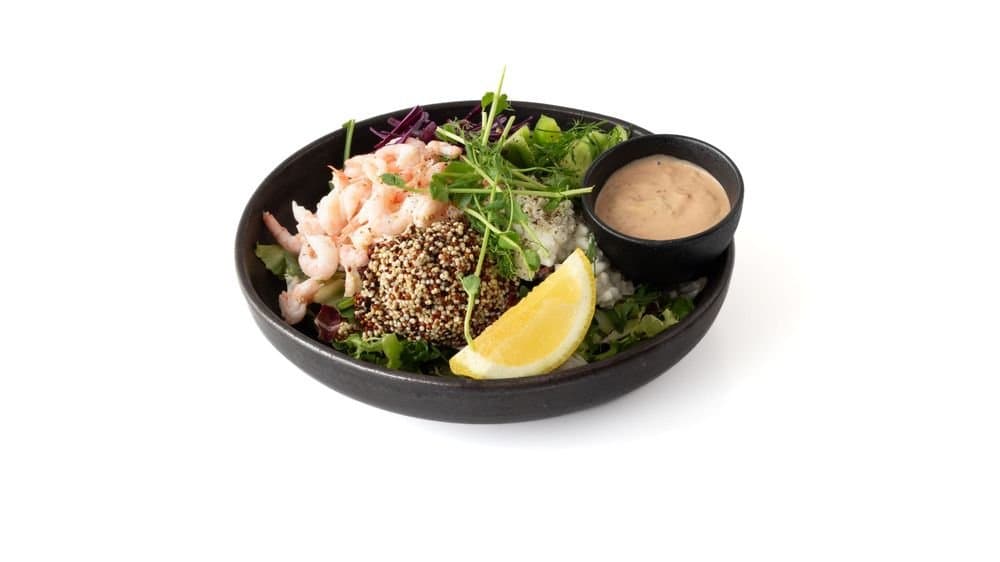 Räksallad med keso