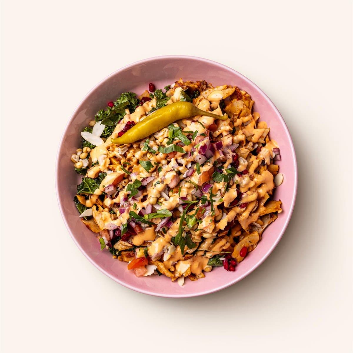 Växtbaserad kebabsallad