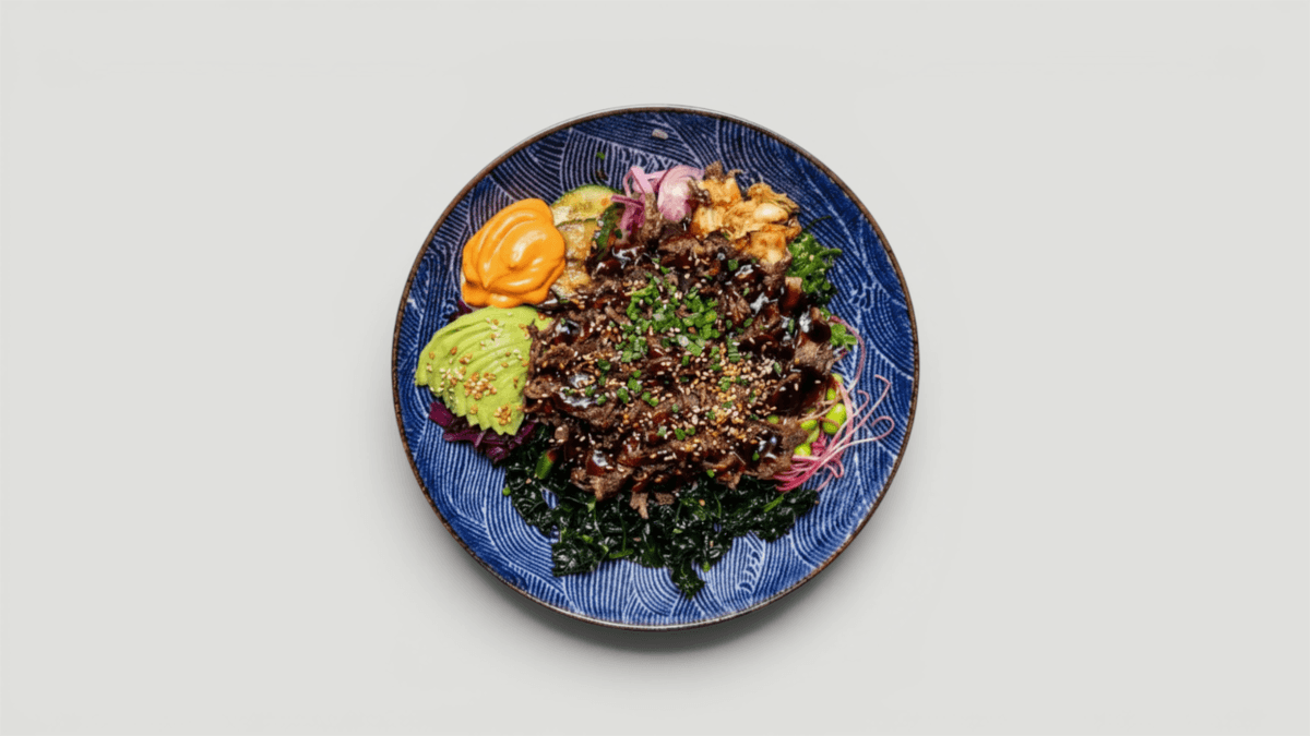 Yakiniku Bowl + Dryck