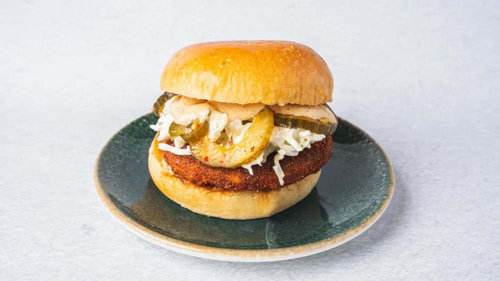 No Chicken Nashville Hot Sando