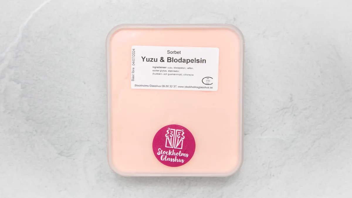 Yuzu & Blodapelsinsorbet